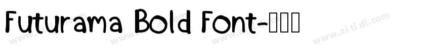 Futurama Bold Font字体转换
